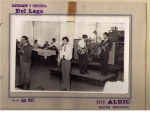 Los sabuesos año 1967: Gustavo Gramajo, Daniel Keter, Ricky Albaca, Luis Albaca y César Osán